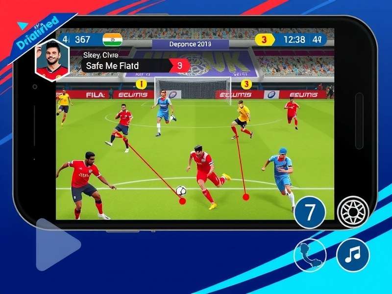 FIFA Mobile Dribble Maestro gameplay screenshot showing advanced dribbling mechanics